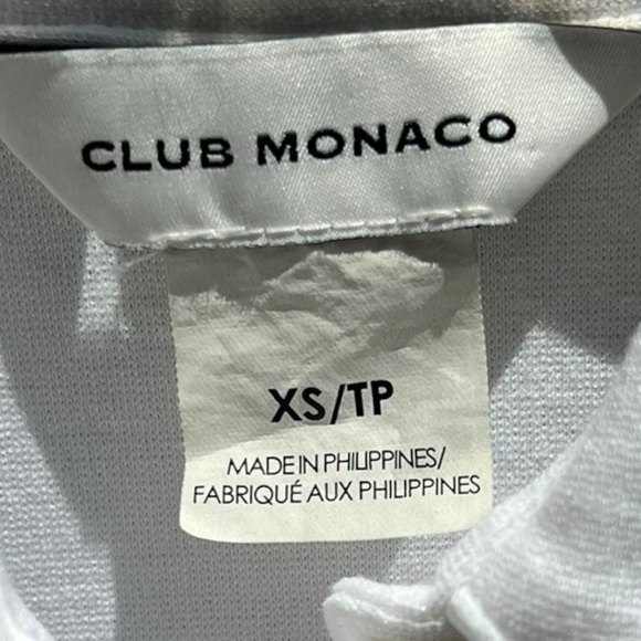 🌻Club Monaco Women's Perfect White Sleeveless Shirt Size XS | Excellent Cond. - Picture 4 of 5